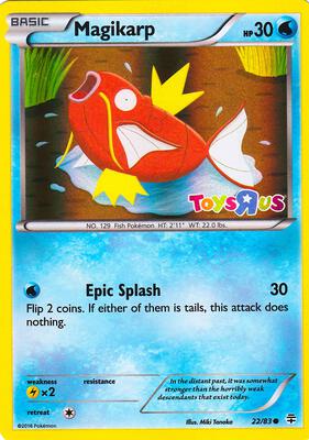 Magikarp - 22/83 (Toys R Us Promo) card from Miscellaneous Cards & Products