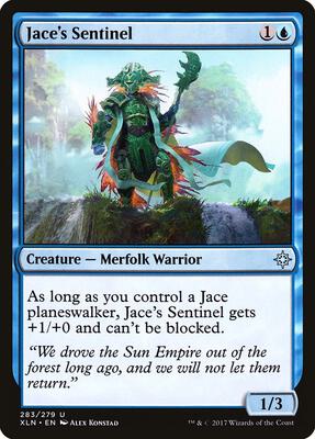 Jace's Sentinel card from Ixalan