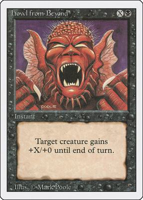 Howl from Beyond card from Revised Edition