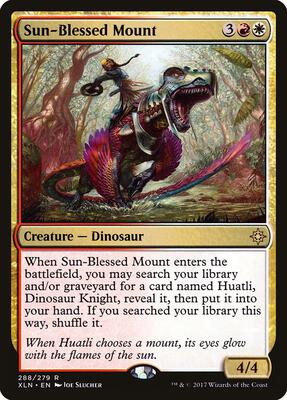 Sun-Blessed Mount card from Ixalan
