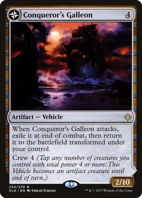 Conqueror's Galleon card from Ixalan