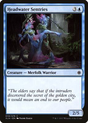 Headwater Sentries card from Ixalan