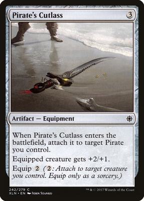 Pirate's Cutlass card from Ixalan