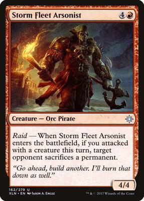 Storm Fleet Arsonist card from Ixalan