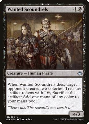 Wanted Scoundrels card from Ixalan