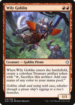 Wily Goblin card from Ixalan