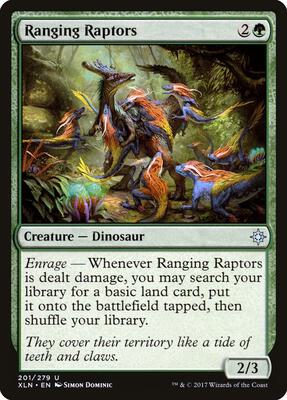 Ranging Raptors card from Ixalan