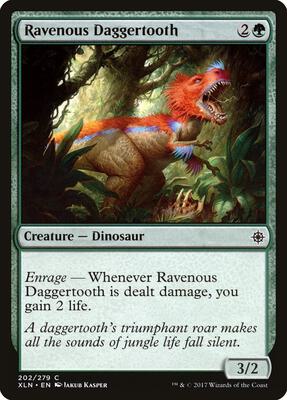 Ravenous Daggertooth card from Ixalan