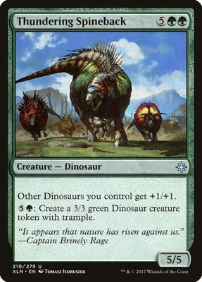 Thundering Spineback card from Ixalan