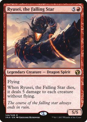 Ryusei, the Falling Star card from Iconic Masters