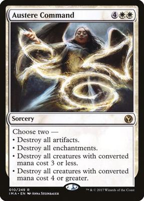 Austere Command card from Iconic Masters