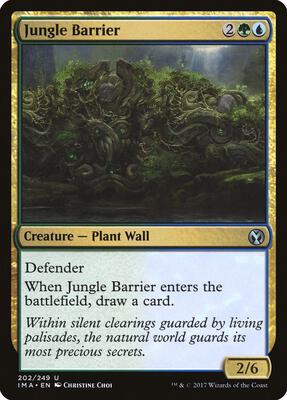 Jungle Barrier card from Iconic Masters