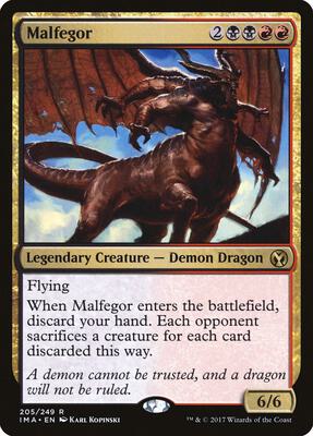 Malfegor card from Iconic Masters