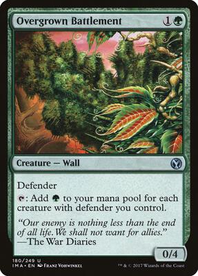 Overgrown Battlement card from Iconic Masters