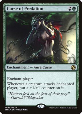 Curse of Predation card from Iconic Masters