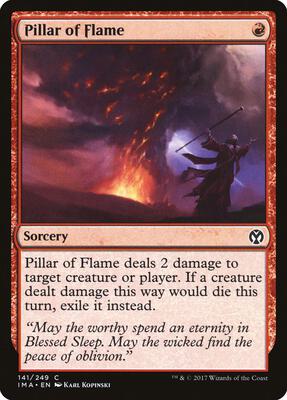 Pillar of Flame card from Iconic Masters