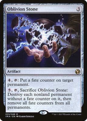 Oblivion Stone card from Iconic Masters