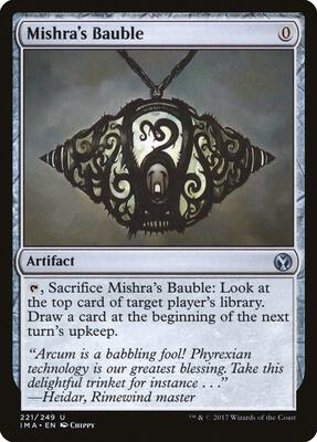 Mishra's Bauble card from Iconic Masters