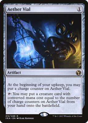 Aether Vial card from Iconic Masters