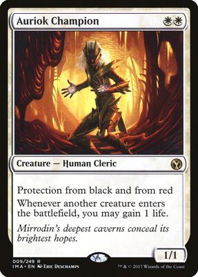 Auriok Champion card from Iconic Masters