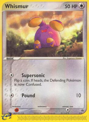 Whismur - 019 (Target Promo) card from Nintendo Promos