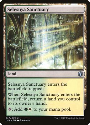 Selesnya Sanctuary card from Iconic Masters