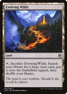 Evolving Wilds card from Iconic Masters