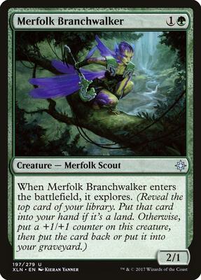 Merfolk Branchwalker card from Ixalan
