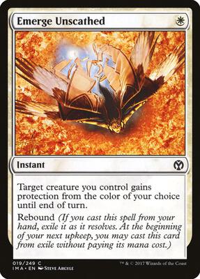 Emerge Unscathed card from Iconic Masters