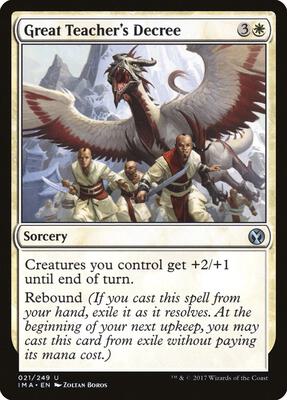 Great Teacher's Decree card from Iconic Masters