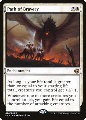 Path of Bravery card from Iconic Masters