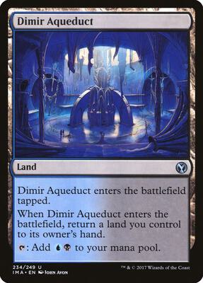 Dimir Aqueduct card from Iconic Masters