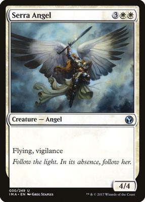 Serra Angel card from Iconic Masters
