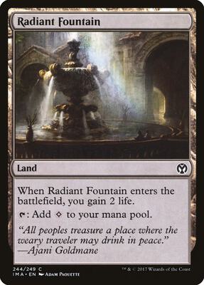 Radiant Fountain card from Iconic Masters