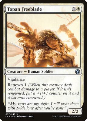 Topan Freeblade card from Iconic Masters