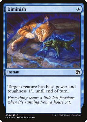 Diminish card from Iconic Masters