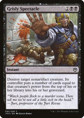 Grisly Spectacle card from Iconic Masters