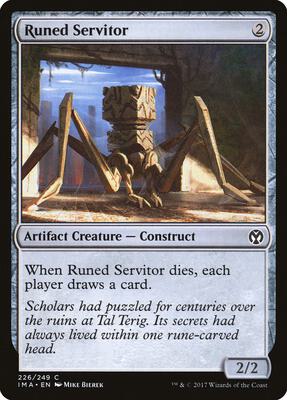 Runed Servitor card from Iconic Masters