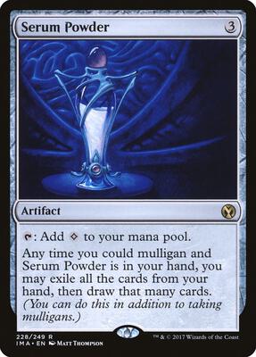 Serum Powder card from Iconic Masters