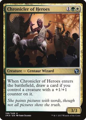 Chronicler of Heroes card from Iconic Masters