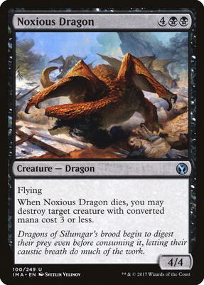 Noxious Dragon card from Iconic Masters