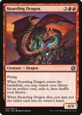 Hoarding Dragon card from Iconic Masters