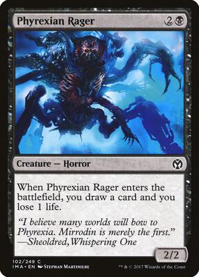 Phyrexian Rager card from Iconic Masters