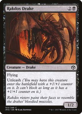 Rakdos Drake card from Iconic Masters