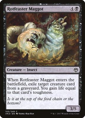 Rotfeaster Maggot card from Iconic Masters