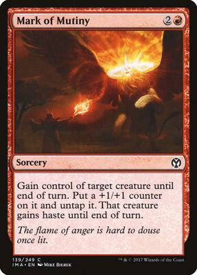 Mark of Mutiny card from Iconic Masters