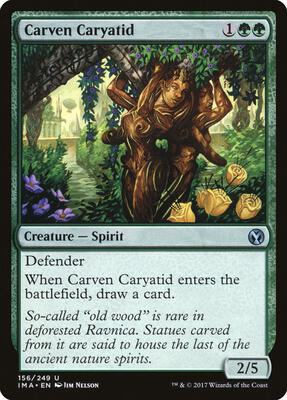 Carven Caryatid card from Iconic Masters