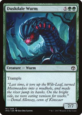 Duskdale Wurm card from Iconic Masters