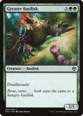 Greater Basilisk card from Iconic Masters