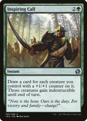 Inspiring Call card from Iconic Masters